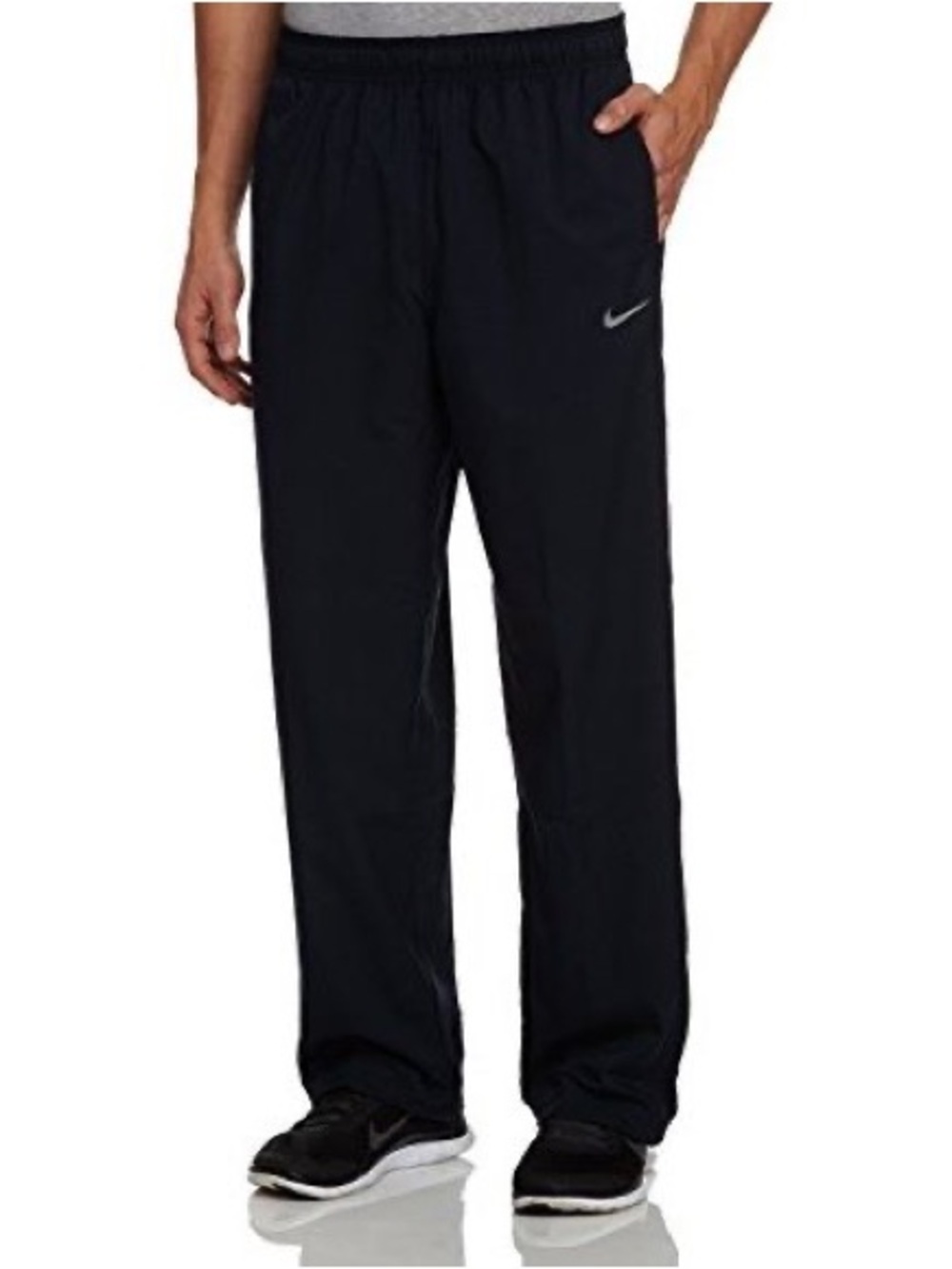 Nike Men’s Running Track Pants Joggers Black Size Large Dri-FIT NWT